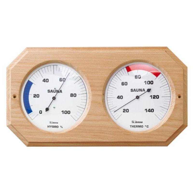 finnsa-sauna-hygro-og-termometer-i-trae-2-x-160-mm-1647 - billede 2