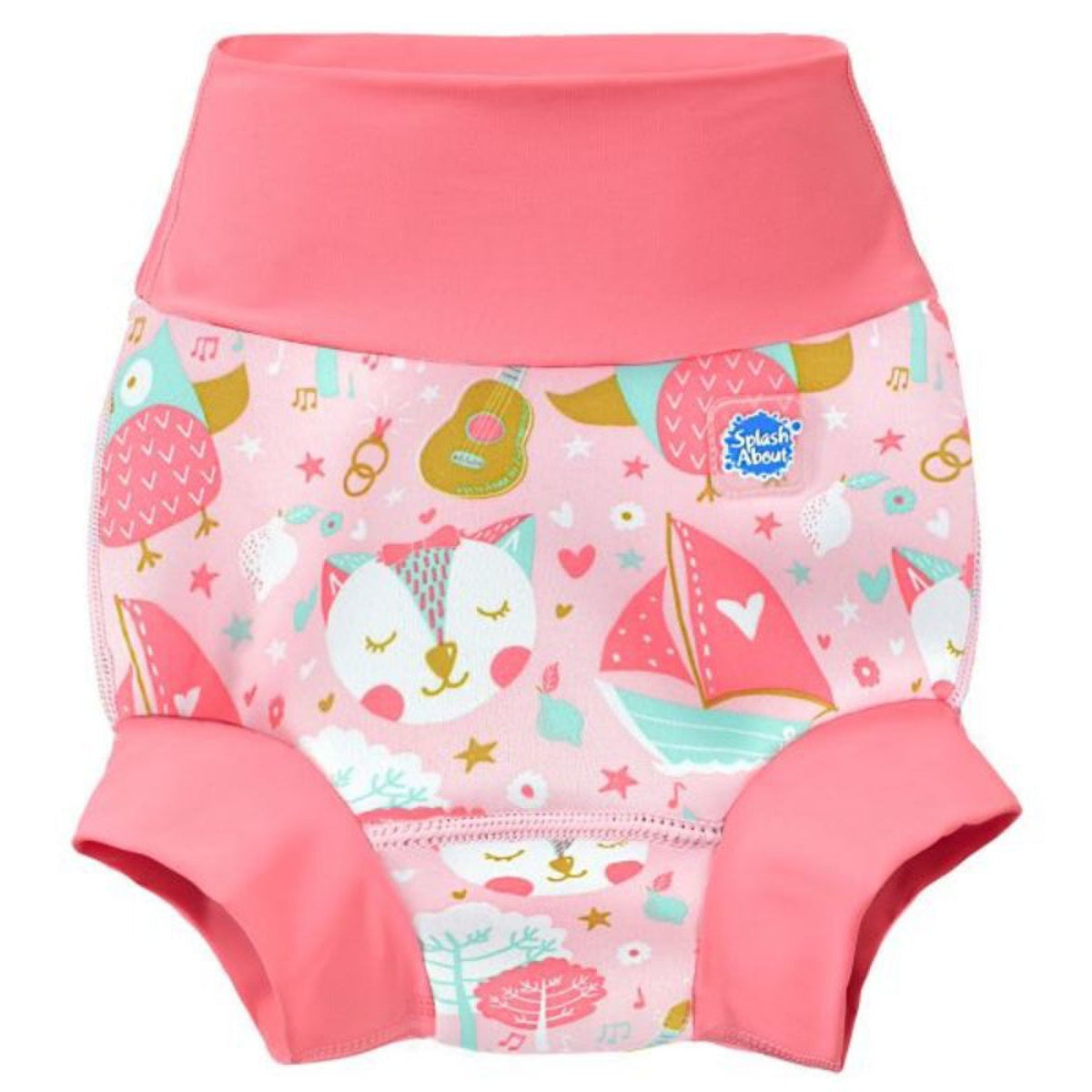 Happy Nappy blebukser med Owl and Pussycat print til baby.