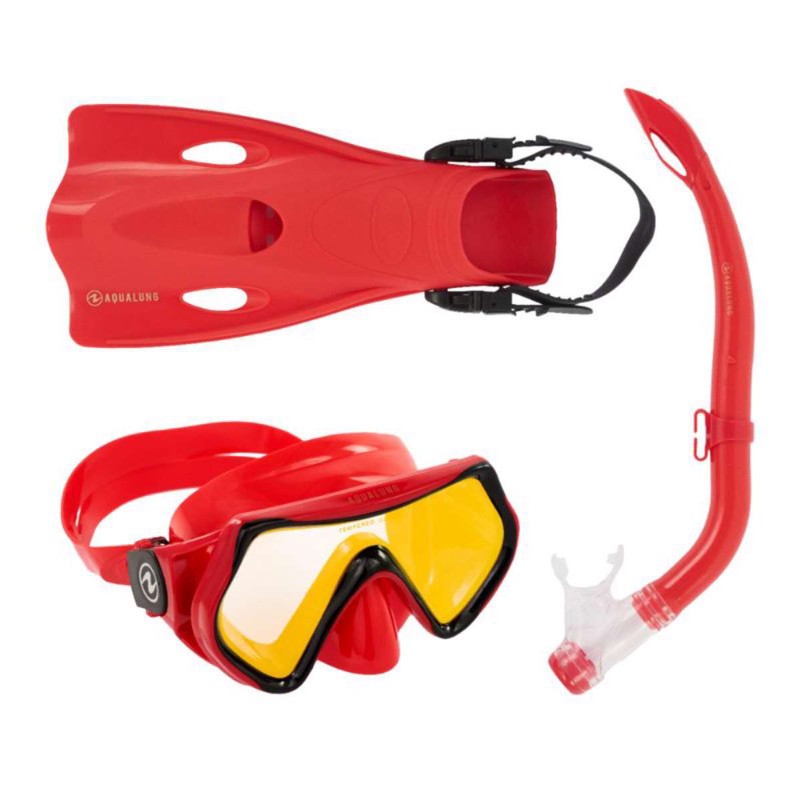 aqua-lung-hero-snorkelsaet-roed-boern-1005 - billede 1