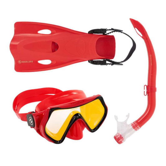 aqua-lung-hero-snorkelsaet-roed-boern-1005 - billede 1