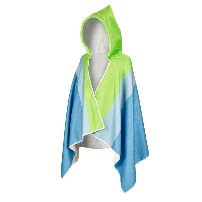 beco-sealife-haandklaede-poncho-blaa-groen-1182 - billede 1