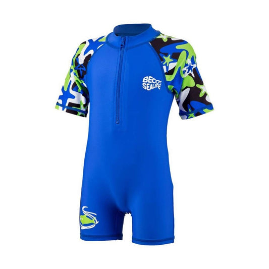 beco-sealife-rashguard-uv-dragt-lynlaas-blaa-groen-1185 - billede 1