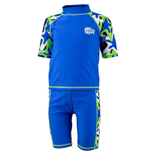 beco-sealife-rashguard-uv-saet-lynlaas-blaa-groen-1187 - billede 1