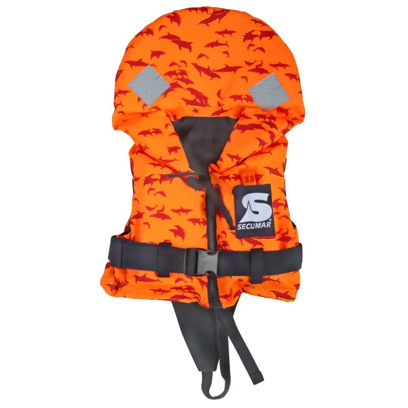 secumar-bravo-redningsvest-m-moenster-til-boern-op-til-30kg-1690 - billede 1