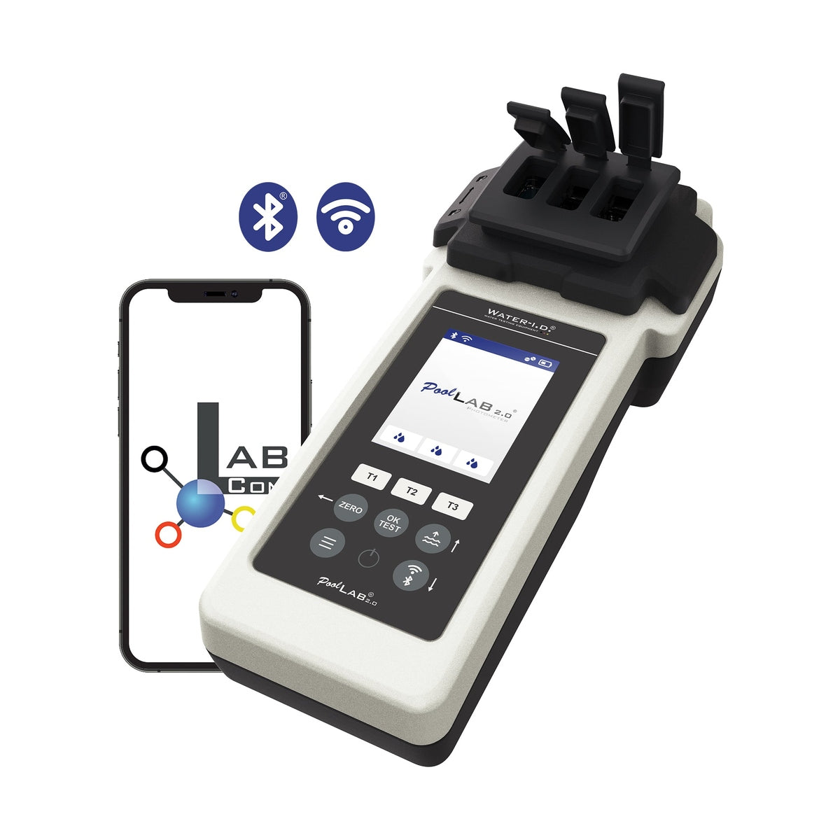 Swim & Fun Pool Lab 2.0 digital pooltester med mobilforbindelse